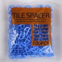Entretoises de carrelage en plastique en forme de croix de 3 mm pour l'installation de carreaux de porcelaine et de céramique au sol et au mur
