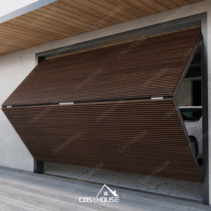 Puerta de Garaje Moderna Abatible para Viviendas Residenciales con Diseño de Paneles Minimalistas - Product Image 3