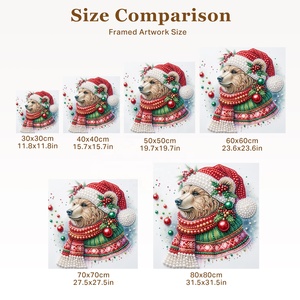 Kit de Peinture Perlée DIY Ours, Jouets de <span class=keywords><strong>Dessin</strong></span>, Tableaux Muraux, Décoration de Noël, Fournitures d'Artisanat, Cadeaux de Noël, Prix de Gros Usine - Product Image 5