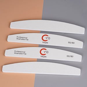 High End çift taraflı özel Logo zımpara tahtası tek kullanımlık yuvarlak tırnak törpüsü 100 180 yıkanabilir japon Zebra tırnak törpüsü s - Product Image 4