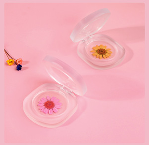 Fard à joues crème en poudre de gelée de fleurs naturelles, OEM, ambre transparent, logo personnalisé, rouge à lèvres et blush double usage - Product Image 6