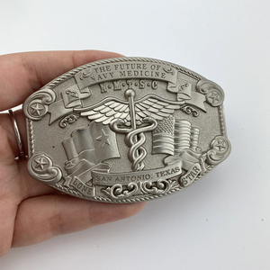 자신의 개인 실버 도금 사용자 정의 편지 로고 합금 브랜드 이름 플레이트 벨트 버클 니켈 무료 디자인 - Product Image 2