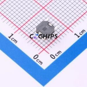 HX 5.2x5.2x4.3H Tactile Switch SMD-4P,5.2x5.2mm Switch Single Pole Single Throw Round Button 2.5N Vertical Mount - Product Image 2
