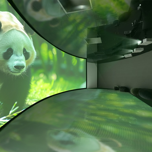180 270 270 360 Degree Curved Fixed Frame Projector Screen 3D Projection Screen Best Commmerical Home Theater