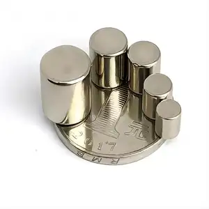 Custom N52 Magneten Neodium Hoge Kwaliteit Nikkel Magnetisch Materiaal Ronde Schijf Cilinder Neodymium Magneet Ndfeb