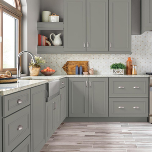 CBMMart armoire de cuisine modulaire personnalisée à haute technicité en bois de cerisier massif de couleur personnalisée - Product Image 2