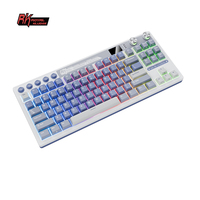 Clavier mécanique RK ROYAL KLUDGE RK M87 sans fil/2.4G/USB-C, clavier gamer à joints interchangeables à chaud avec TFT