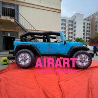 Jeep gonflable à succès en 2022, Jeep gonflable géante pour la publicité
