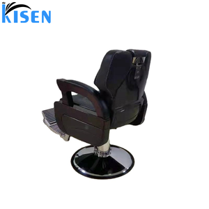 Silla de Barbería Kisen 2026, Nuevo Diseño, Silla de Estilismo Reclinable para Salón de Belleza, Silla Hidráulica para Peluquería, Silla de Barbero de Cuero - Product Image 1