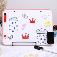 Tableau blanc magique Double face A4 pour enfants, set de table blanche, effaceur à sec