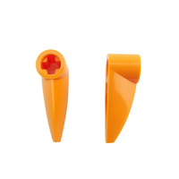 Blocs de construction en plastique de haute qualité 1x3 dents avec trou d'axe, compatibles avec les briques de jouets DIY, référence 41669