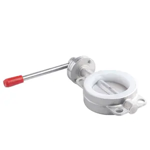 D71X-16P Sanitary Stainless Steel SS304 /316L Clamp Type Manual Butterfly Valve