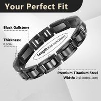 Bracelets en bois d'ébène et acier inoxydable faits à la main de haute qualité, personnalisables, pour hommes, vente en gros