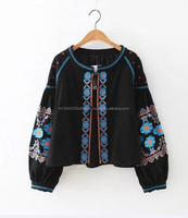Veste 100% coton pour amoureux, manches lanternes, bohème, décontracté, pour personnes, haut Boho, ouvert, rétro, Chic