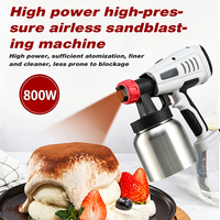 Pistolet de pulvérisation DIY haute puissance 800W, multifonctionnel, en plastique carré, pour la pulvérisation de peinture au latex et la coloration de gâteaux