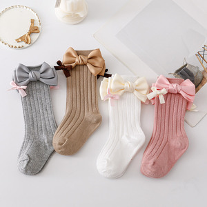 Bow bé cotton cô gái Vớ bán buôn Chất lượng cao trẻ em cô gái Vớ dài ống trẻ em của vớ - Product Image 3
