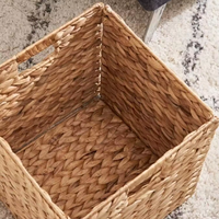 Vente chaude de haute qualité jacinthe d'eau panier de rangement tissé à la main panier de rangement panier de rangement pliable