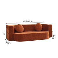 Juego de Sofás Modulares Comprimidos al Vacío, Modelo 2026, para Apartamentos Pequeños, Sofá Cama Individual/Doble Plegable con Relleno de Esponja
