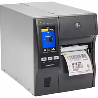 Zebra asli ZT411 300dpi termal industri Printer Transfer 4 inci Label industri Printer Barcode