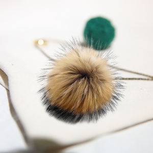 <span class=keywords><strong>Pompon</strong></span> 8 cm vero procione cane pelliccia pom palline - Product Image 5