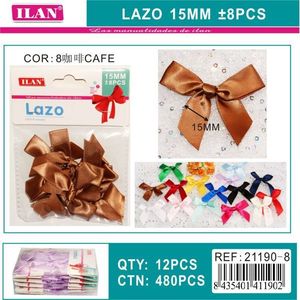 Nastro ILAN Lazo 15 mm colore caffè per decorazioni e lavori artigianali - Product Image 1