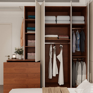 Armario de Estilo Retro Color Crema, Mueble de Almacenamiento con Tres Cajones para Dormitorio - Product Image 2