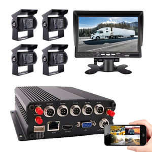 ODM/OEM <span class=keywords><strong>4</strong></span>-CH 4G SIM GPS WIFI Véhicule DVR Black Box Kit avec IR Caméra étanche CMS Vue à distance pour Fleet Bus Track - Product Image 1