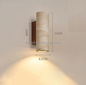 Lampe murale intérieure en pierre de style nordique créatif, pierre de pavé crème, lampe murale intérieure pour salon, lampe murale design pour chambre - Product Image 5