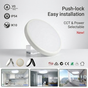 CE SAA 2power+3CCT Tri-Colors IP54 <strong>Led</strong> <strong>Ceiling</strong> <strong>Light</strong>,Push-lock Installation Round Waterproof <strong>Led</strong> <strong>Ceiling</strong> <strong>Light</strong> for <strong>Bedroom</strong> - Product Image 2