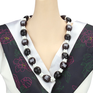 Collar de Graduación 2024 con Forma de Corazón, Colgantes con Temática de Perlas de Imitación, Joyería para Fiestas - Product Image 2