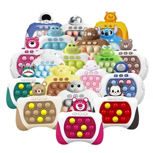 Consola de juegos electrónica Quick Push Light Up Pop Puzzle consola portátil Press Fidget Toys actualizado Montessori Quick Push Game