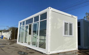 Maison conteneur préfabriquée modulaire détachable de 20 pieds avec mur en verre pour dortoir et camping – Tiny House - Product Image 5