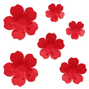 Großhandel 2021 Neues Design Bastel papier Blumen set Dekoration Hochzeit Geburtstag Valentinstag Chinesische Neujahrs party Wand dekoration