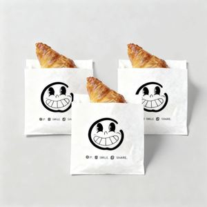 Bolsa de Papel Kraft para Empacar Hamburguesas, Personalizada con su Propio Logotipo, Biodegradable, Ecológica, de Grado Alimenticio, Resistente a la Grasa y al Agua - Product Image 4