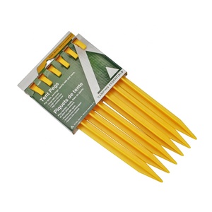 6pcs 22CM Plastic Tent Peg Retail Pack