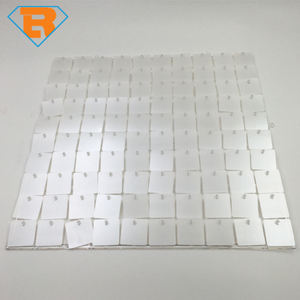 لؤلؤ أبيض مربع الترتر لوحة خلفية الجدار 3D صورة خلفية حفل زفاف عيد ميلاد حفلة خلفية الحدث ديكور - Product Image 3