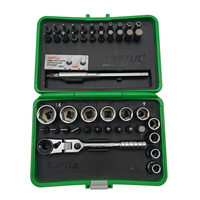 TOPTUL Taiwan Ensemble d'outils à cliquet de 45 pièces, kit de tournevis multifonction GADW4501