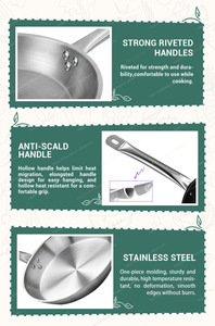 Sartén antiadherente para horno hasta 260 °C con soporte de cuchara de metal - Product Image 3