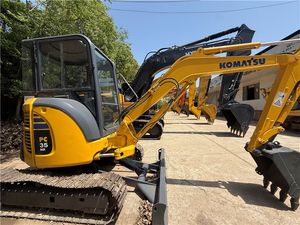 Meilleur prix de vente à l'échelle mondiale Mini-pelle Komatsu 3.5 tonnes PC35 d'occasion avec moteur, boîte de vitesses, pompe à engrenages, composants du noyau en stock - Product Image 3