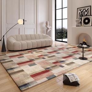Tapis de sol rectangulaire Sheng Hongxin à rayures géométriques, moderne, pour salon et chambre, résistant aux taches, facile à nettoyer - Product Image 2