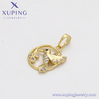 X000870586 Xuping Bijoux Animaux à la mode 14K Or Couleur Pendentif Mignon Oiseau Bijoux En Gros Cuivre Pendentif