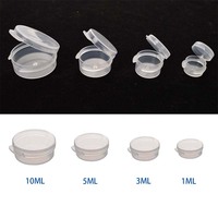 Boîte d'emballage personnalisable transparente pour cosmétiques, soins de la peau et parfums, conteneur PP à charnière EasyFlip pour extérieur, 1ml, 3ml, 5ml, 10ml