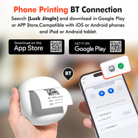 Impresora Térmica Portátil Mini 2026, Impresión de Códigos de Barras de 57 mm, 203 dpi, Batería de 1500 mAh, USB e Inalámbrica, en Stock