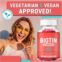 Gommes à la kératine aux fruits personnalisées Vitamines d'ours en biotine pour la croissance des cheveux pour adultes et nouveau-nés Soins de la peau des ongles avec OEM