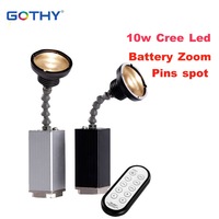 Projecteurs à profil LED 10W, alimentés par batterie, sans fil, contrôle DMX, IP33, CRI90, pour mariage, fête, événement, DJ, éclairage de scène LED
