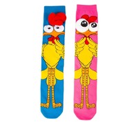 Chaussettes longues fantaisie 3D en forme de pattes de poulet pour enfants de 3 à 8 ans, toutes saisons, pour fêtes costumées et cadeaux