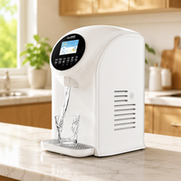Ioniseur d'eau V8 Troisième Génération à électrode en platine 5 plaques, 3 filtres, 7 modes, Hydrogène, Eau chaude et tiède, Auto-nettoyage, Commande vocale, Électrique, Usage domestique