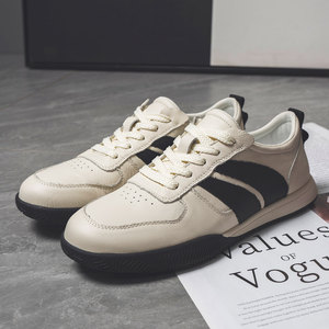 New Spring Collection Top Grain <b>Leather</b> Men's Casual Loafers and <b>Sneakers</b> Breathable Outdoor White Shoes - Product Image 3
