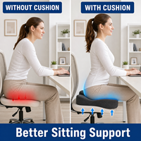 Coussin de siège orthopédique en mousse à mémoire de forme breveté OEM ODM pour soulager la pression, idéal pour les longues sessions de travail, la maison, la voiture et les fauteuils roulants – Confort optimal