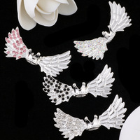 Perles d'espacement en alliage motif Aile d'ange et Couronne, à grand trou, accessoires DIY pour la fabrication de stylos, chaînes de téléphone, porte-clés, breloques de sac et bijoux